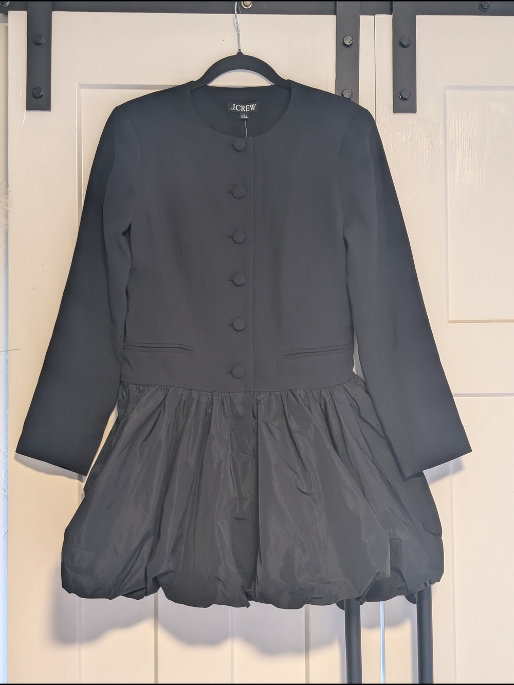 J.Crew Lady jacket mixy dress Size 6 Black